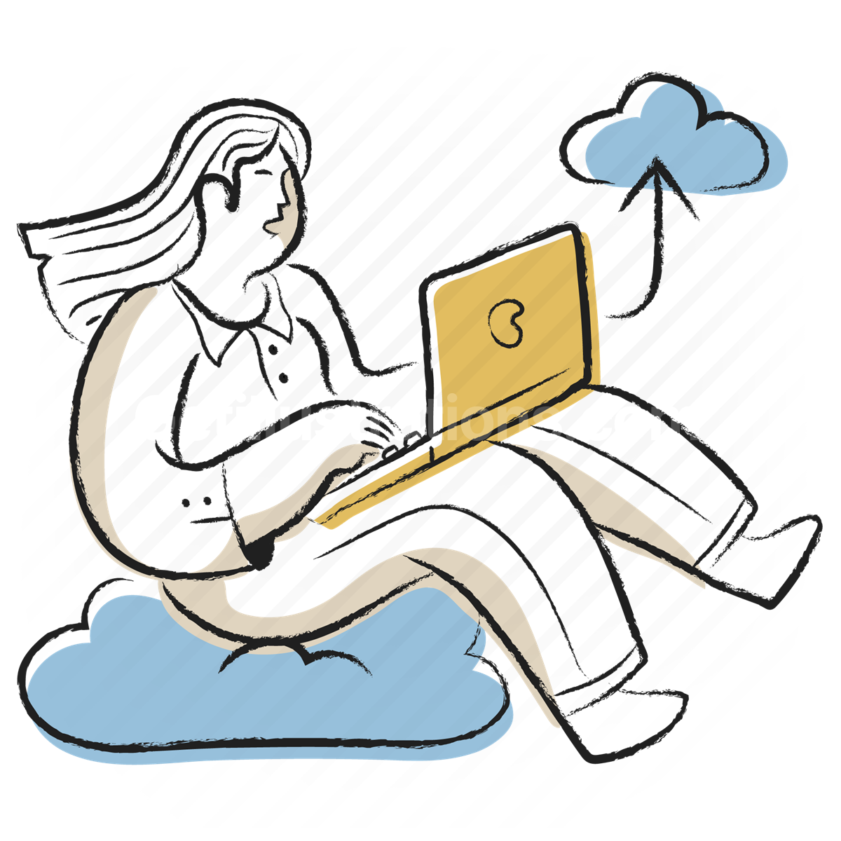 Storage and Download illustration